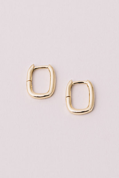 Petite Addie Huggie Hoop Earrings | 18k Gold Plating over .925 Silver