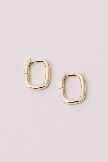 Petite Addie Huggie Hoop Earrings | 18k Gold Plating over .925 Silver