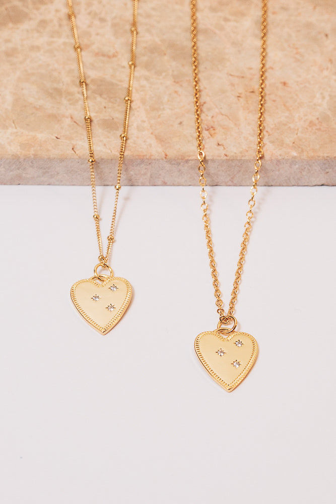 heart charm necklaces