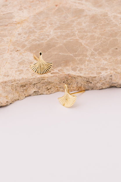 gingko leaf earrings