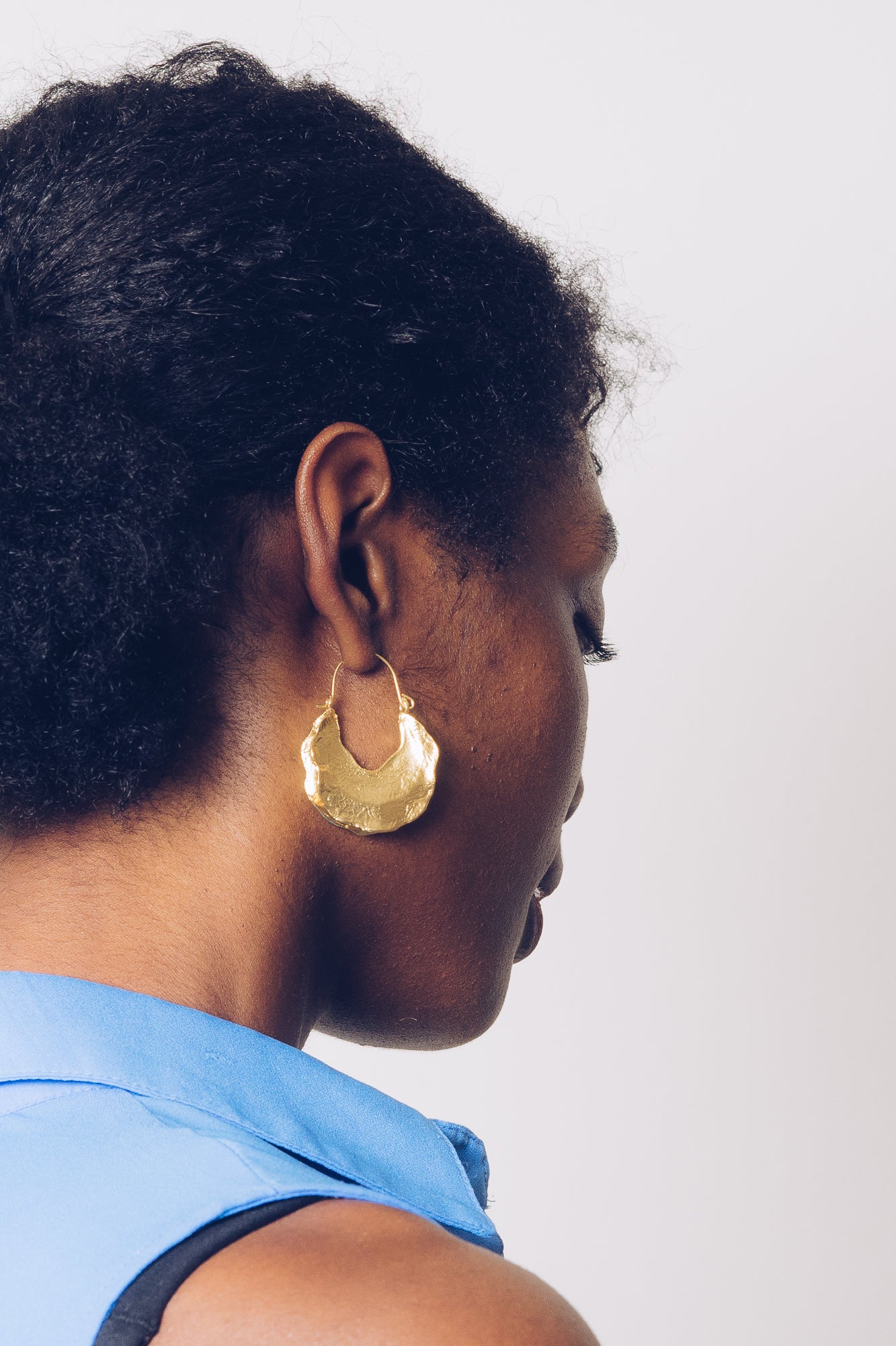 Abey Hoop Earrings | 18k Gold Plating