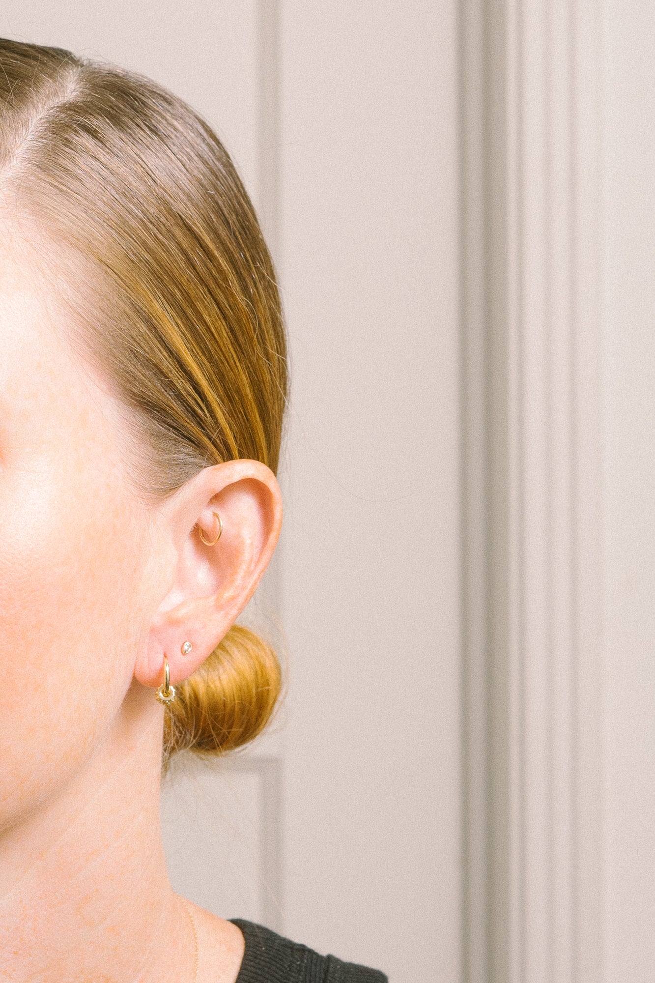 Crystal Rondelle Earrings | Vermeil