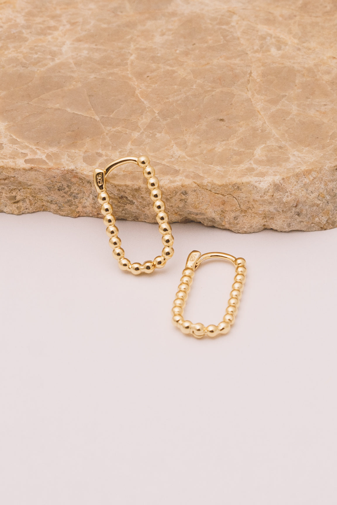 Hyacinthe Huggie Hoop Earrings | 18k Gold Plating over .925 Silver