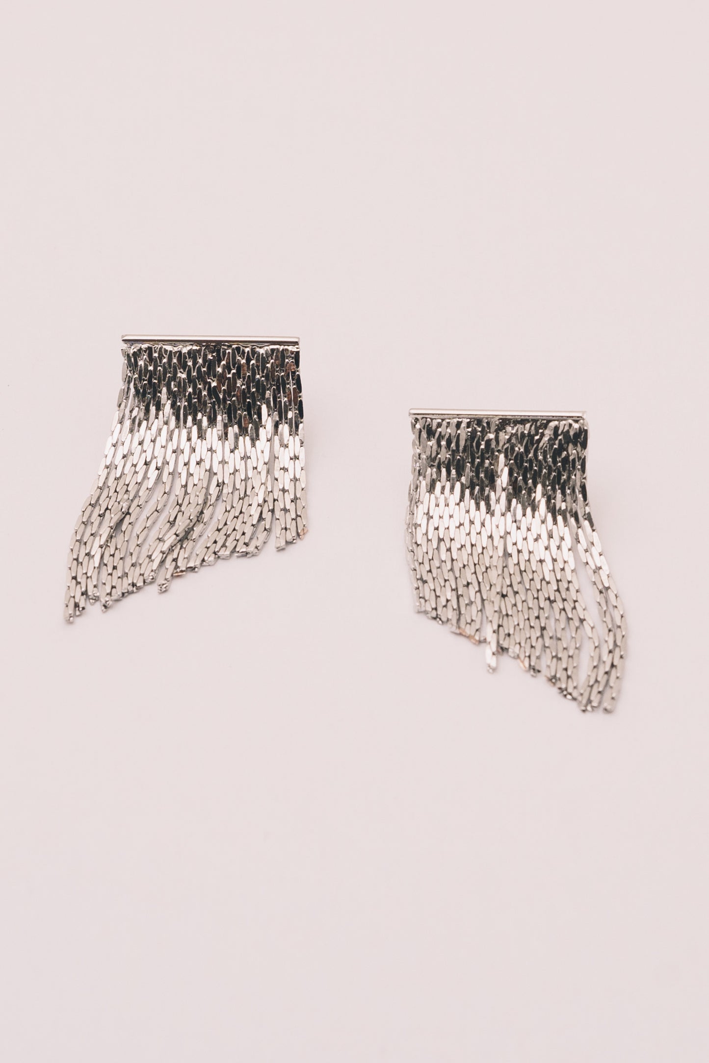 Maurice Fringe Earrings | 18K White Gold Plating