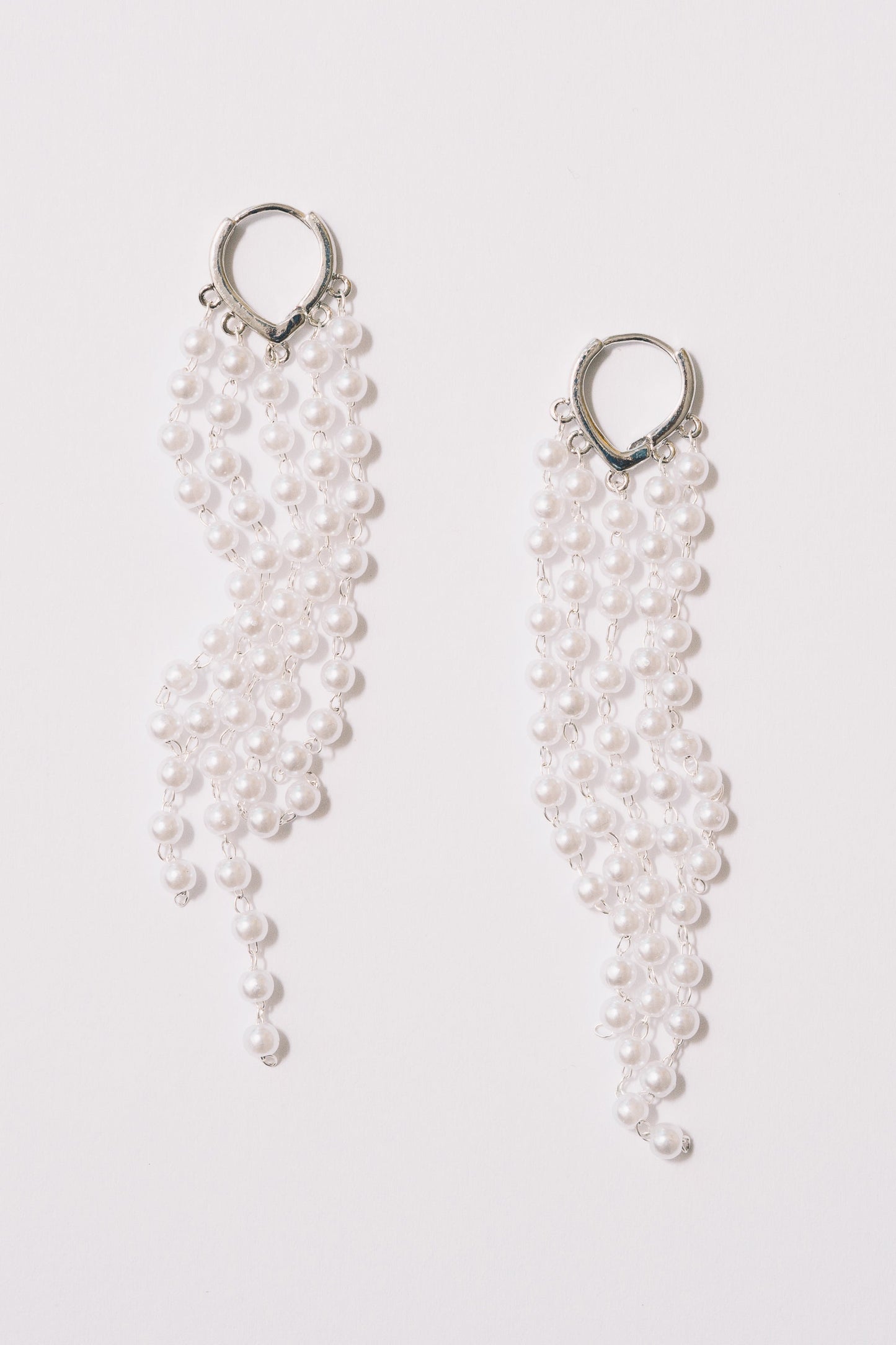 pearl waterfall earrings