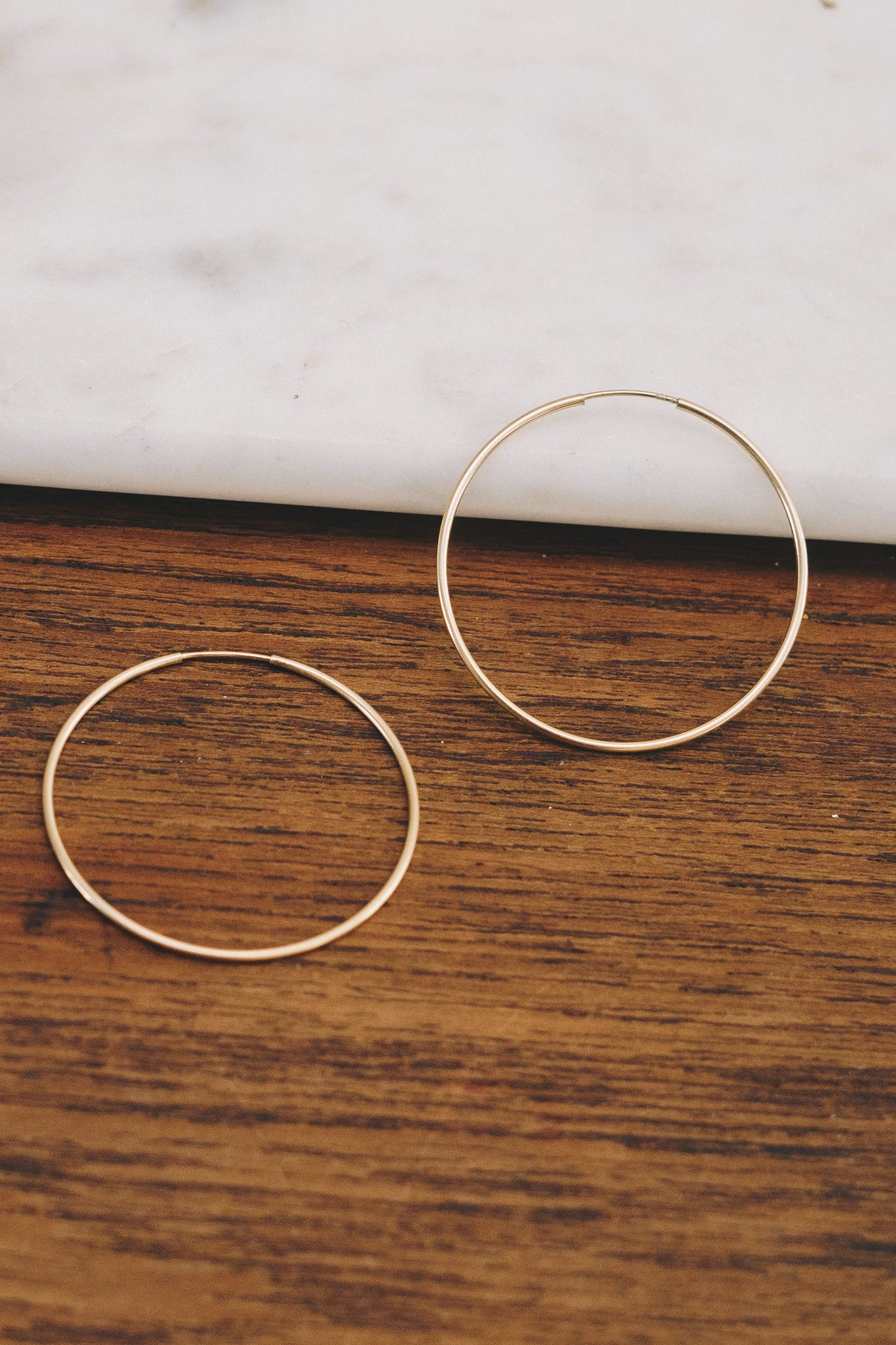 Endless Hoop Earrings | 14k Gold-Filled and .925 Silver