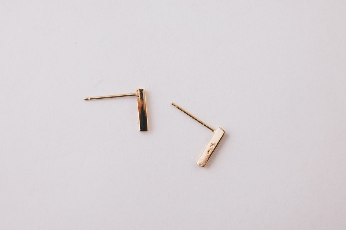 Bar Earrings | 14K Gold