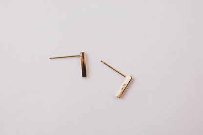 Bar Earrings | 14K Gold
