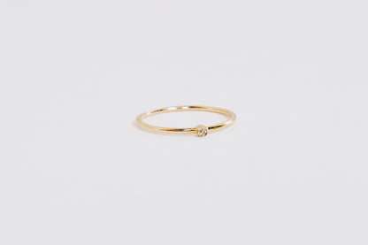 Tiny Diamond Ring | 14K gold