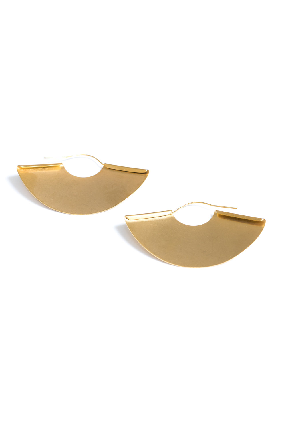 Nayima Fan Earrings | 18k Gold Plating