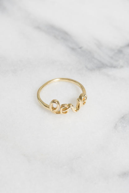 Love Ring | 18k Gold Plating