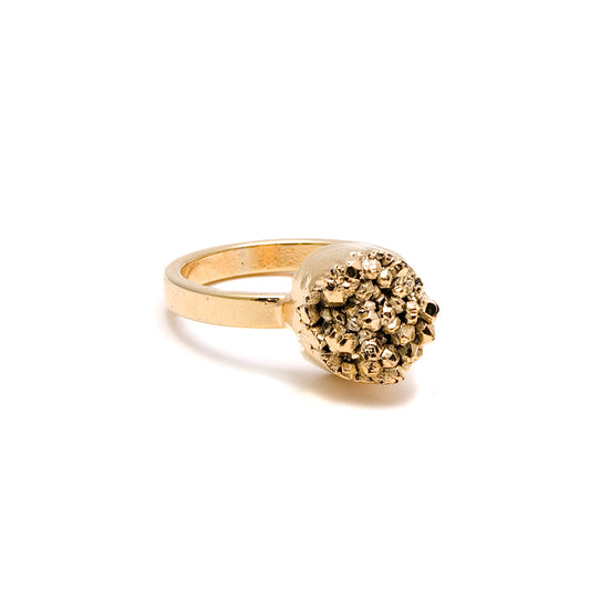 Gold Druzy Ring | 18k Gold Plating