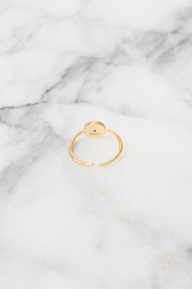 Ardi Mini Signet Ring | .925 Silver | 18k Gold Plating