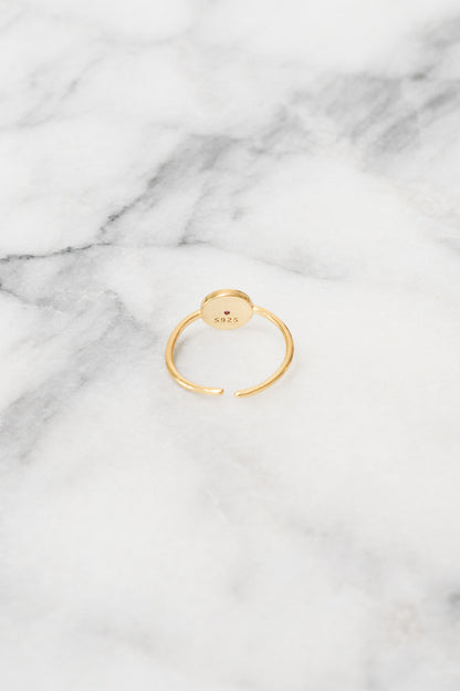 Ardi Mini Signet Ring | .925 Silver | 18k Gold Plating