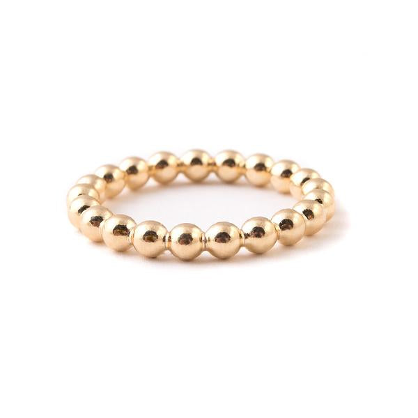 gold bubble stacking ring