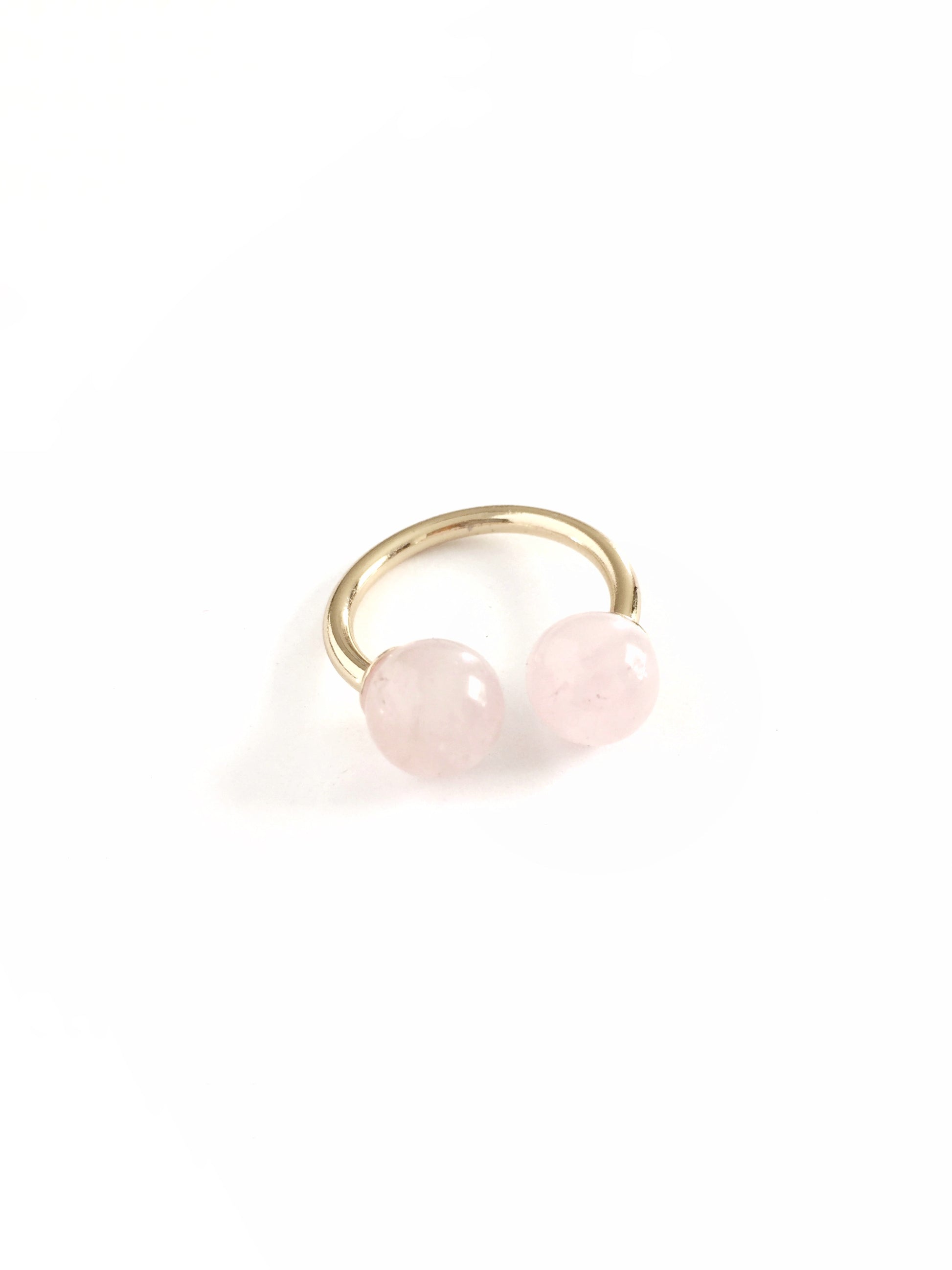 rose quartz thibaut ring by janna conner
