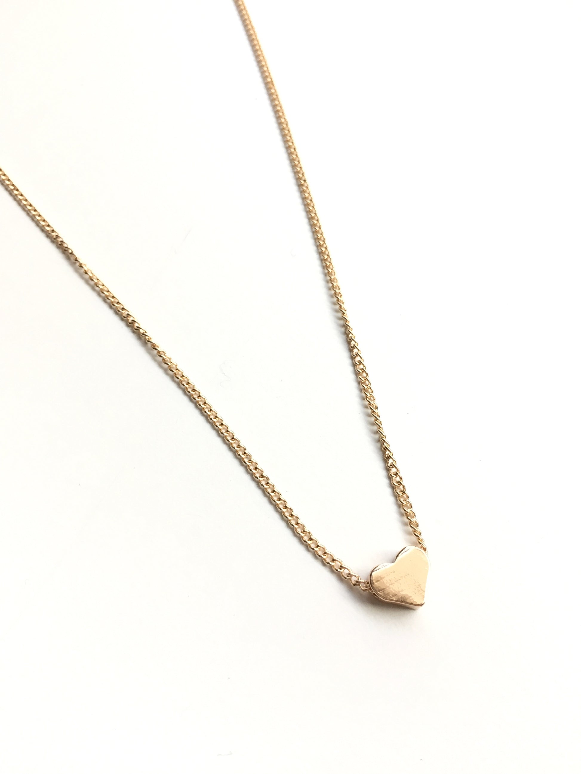 gold heart necklace